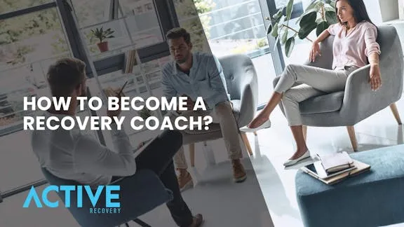 a recovery coach is talking to his client while they are inside a room