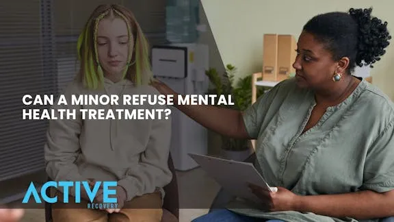 A minor taking a mental health treatment