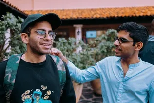 client and sober companion on jog